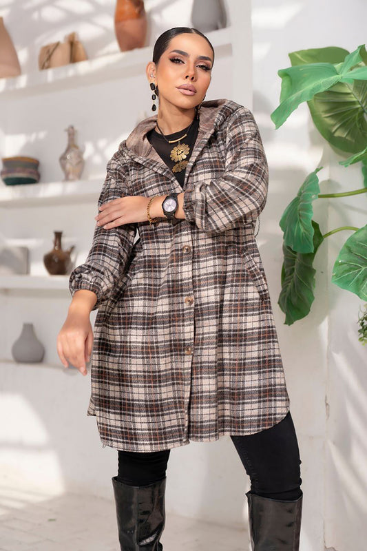 Winter Long Hooded Shirt0